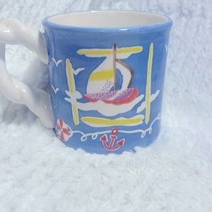 Sailboat Mug with Twisted Handle Pacific Rim